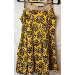 Yellow and black pattern Dress